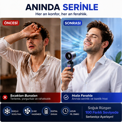 YUBERRA™ Cep Tipi Soğutucu Fan