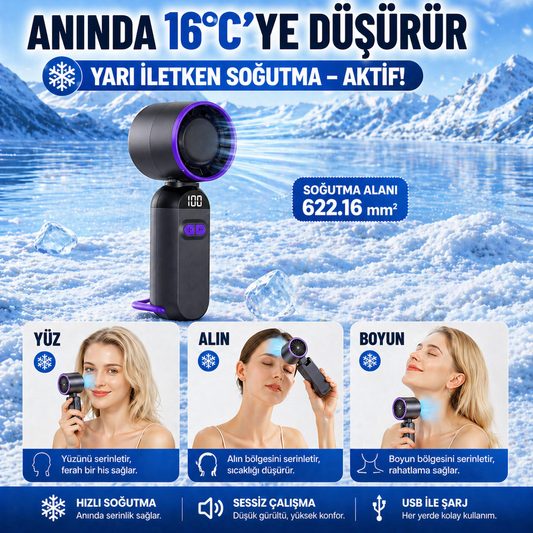 YUBERRA™ Cep Tipi Soğutucu Fan