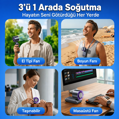 YUBERRA™ Cep Tipi Soğutucu Fan