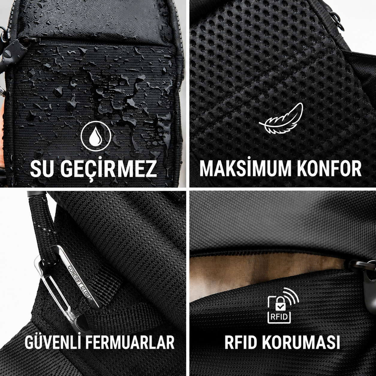 YUBERRA™ Su Geçirmez – Seyhat Omuz Çantası
