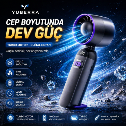 YUBERRA™ Cep Tipi Soğutucu Fan