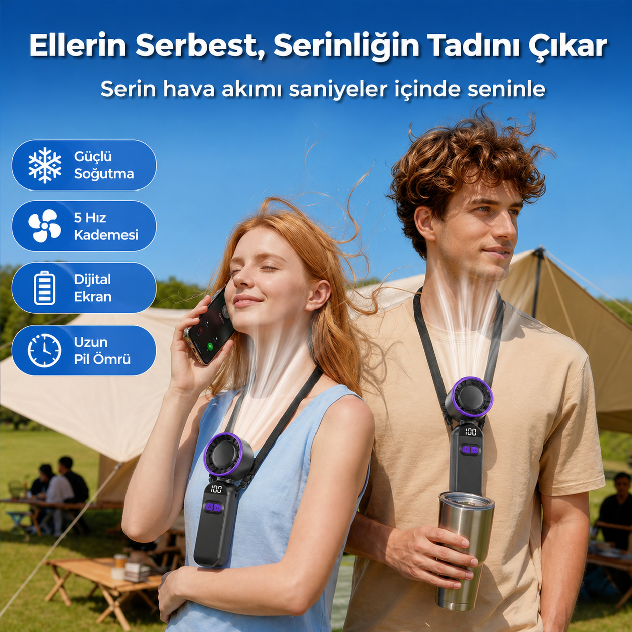 YUBERRA™ Cep Tipi Soğutucu Fan